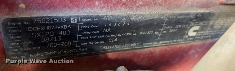 image for item EJ2894 2016 Kenworth  T880 semi truck