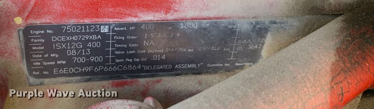 image for item EJ2900 2016 Kenworth  T880 semi truck