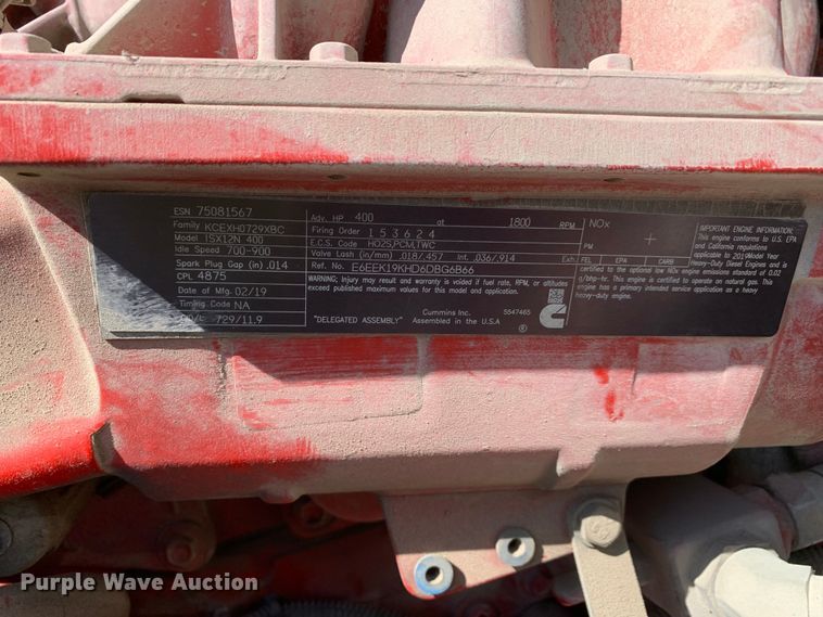 image for item EJ2904 2020 Kenworth  T880 semi truck