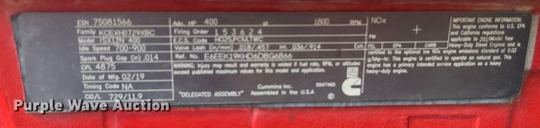 image for item EJ2905 2020 Kenworth T880 semi truck