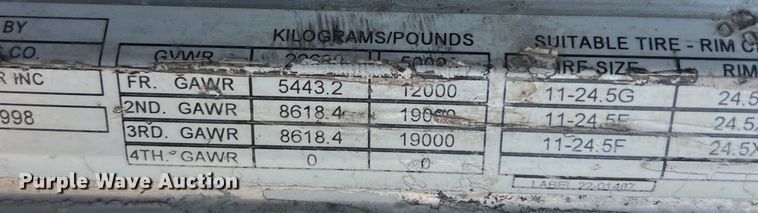 image for item EJ2932 1998 Peterbilt  377 semi truck