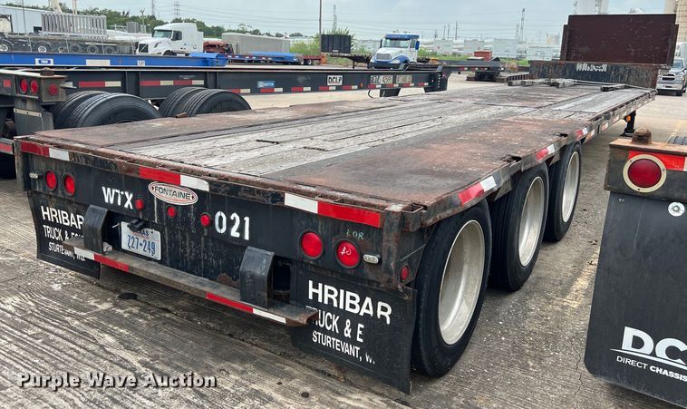 image for item EJ2939 1997 Fontaine THDFTT-5-4866AW drop deck trailer