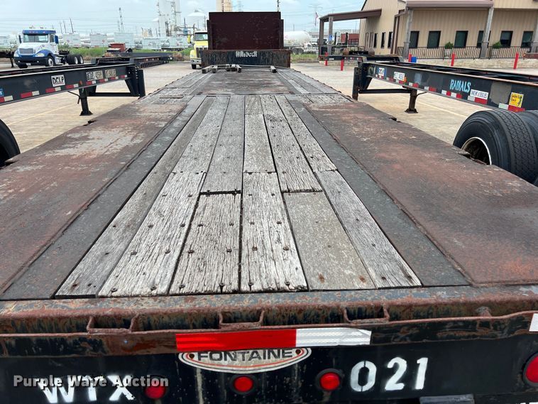 image for item EJ2939 1997 Fontaine THDFTT-5-4866AW drop deck trailer