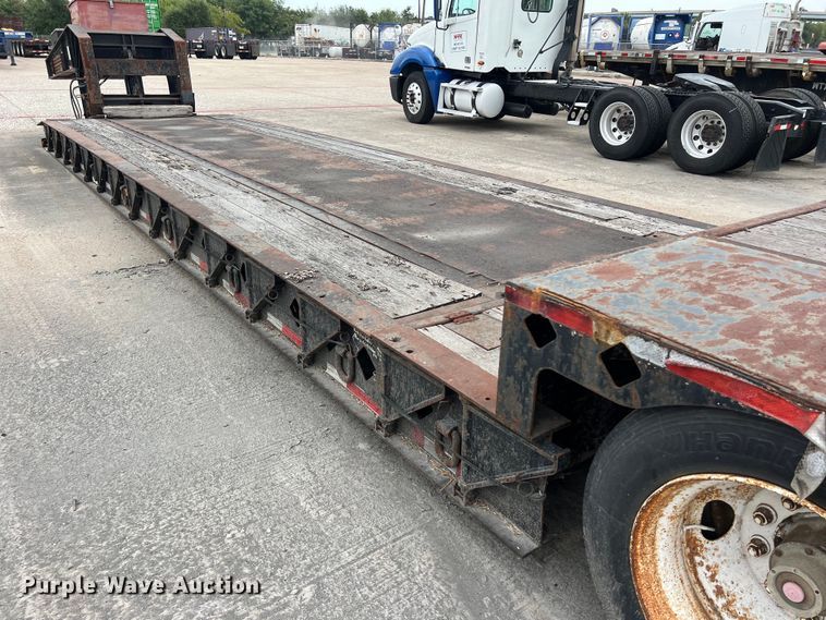 image for item EJ2940 1997 Fontaine TDDHRGT-5-4869AWK lowboy equipment trailer
