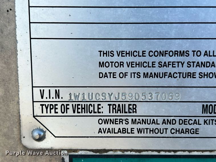 image for item EJ2945 2009 Wilson PSDCL-402 livestock trailer