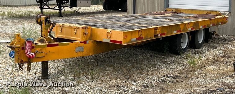 image for item EK3219 1977 Miller OT tilt deck equipment trailer
