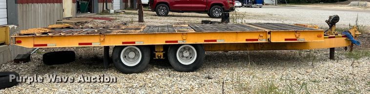 image for item EK3219 1977 Miller OT tilt deck equipment trailer