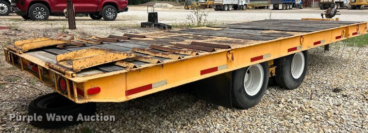 image for item EK3219 1977 Miller OT tilt deck equipment trailer