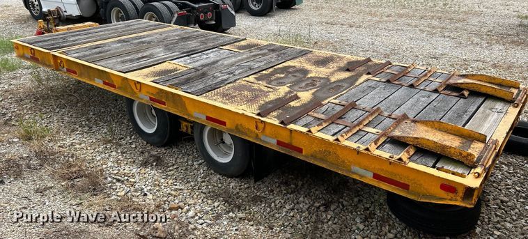 image for item EK3219 1977 Miller OT tilt deck equipment trailer