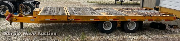 image for item EK3219 1977 Miller OT tilt deck equipment trailer