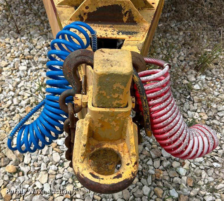 image for item EK3219 1977 Miller OT tilt deck equipment trailer