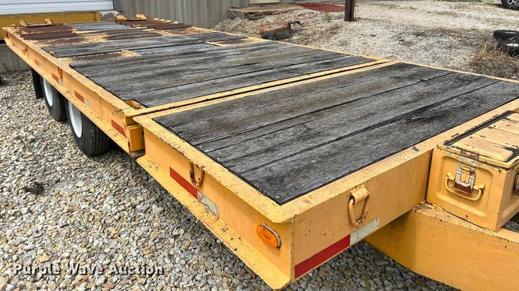 image for item EK3219 1977 Miller OT tilt deck equipment trailer