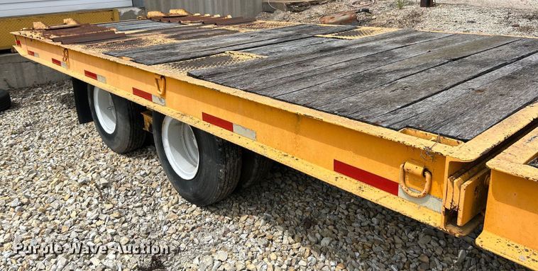 image for item EK3219 1977 Miller OT tilt deck equipment trailer