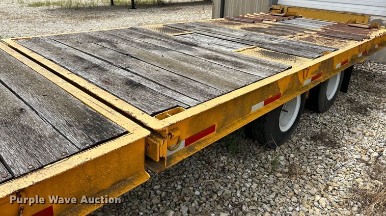 image for item EK3219 1977 Miller OT tilt deck equipment trailer