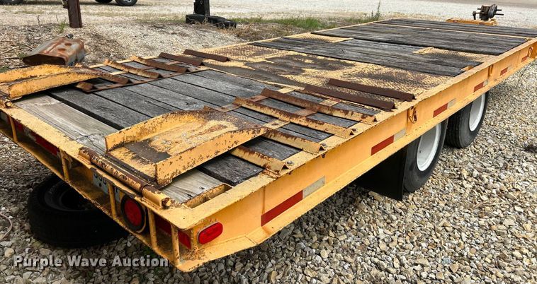 image for item EK3219 1977 Miller OT tilt deck equipment trailer