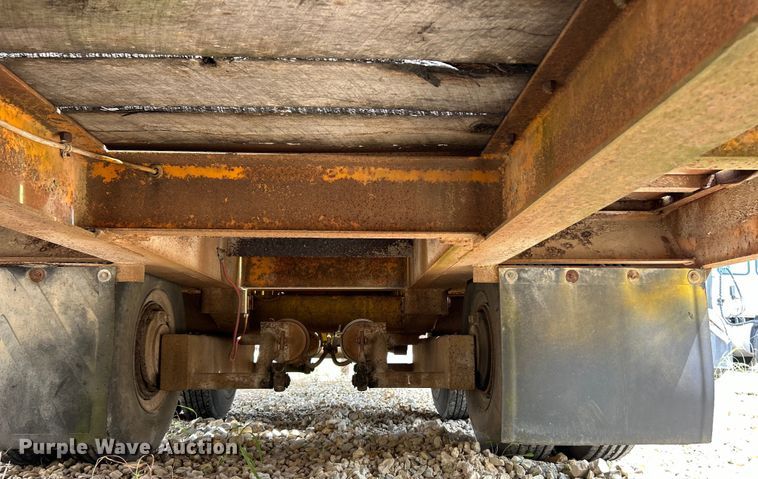 image for item EK3219 1977 Miller OT tilt deck equipment trailer