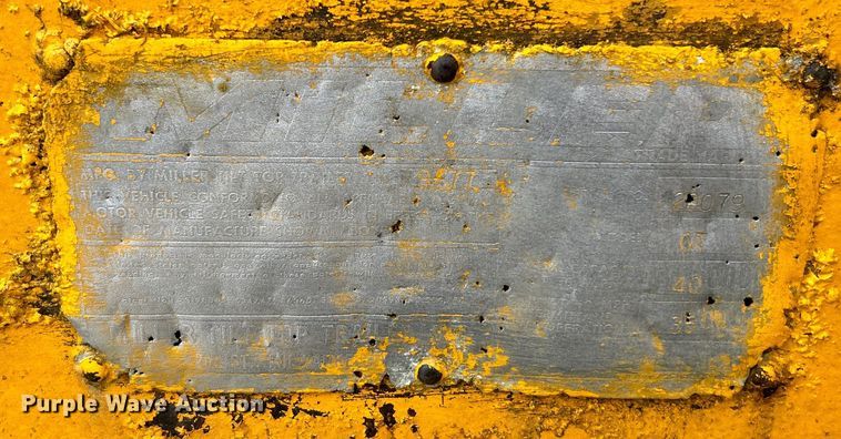 image for item EK3219 1977 Miller OT tilt deck equipment trailer