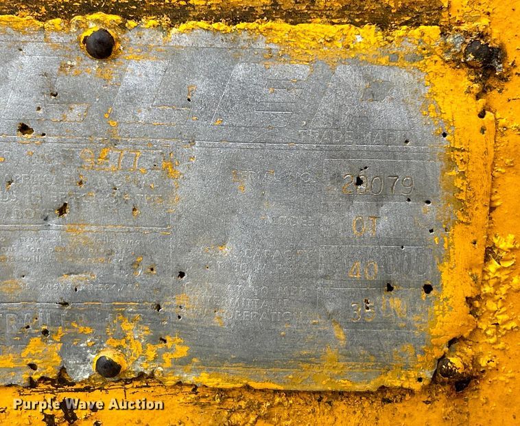 image for item EK3219 1977 Miller OT tilt deck equipment trailer