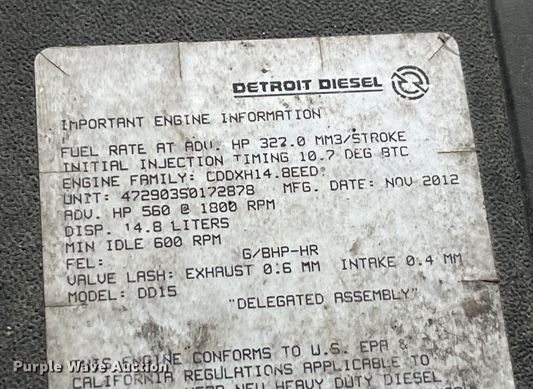 image for item EK8969 2014 Freightliner  Cascadia semi truck