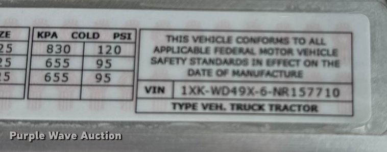 image for item NQ9756 2022 Kenworth W900 semi truck