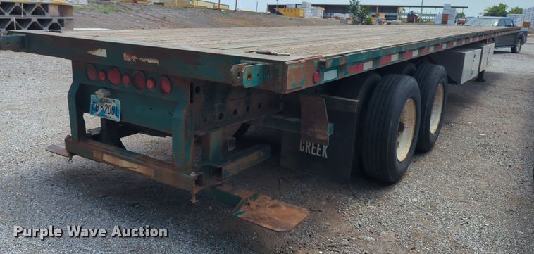 image for item NW9666 1993 Fontaine FTW-5-8048SLAW flatbed trailer