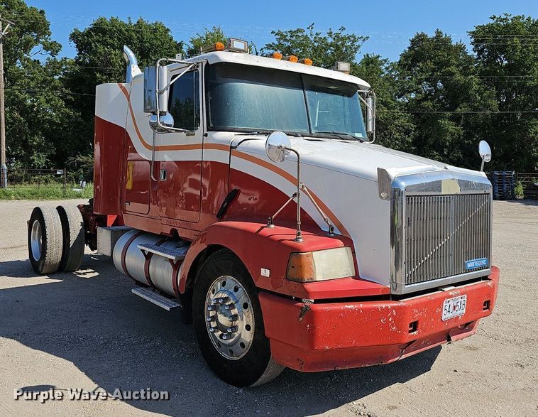 image for item NX9005 1994 White GMC  WIA semi truck