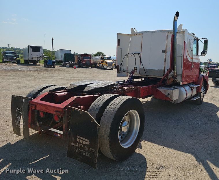 image for item NX9005 1994 White GMC  WIA semi truck