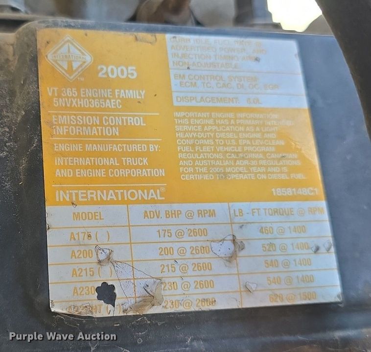 image for item OD9729 2006 Ford F650 Super Duty XL box truck