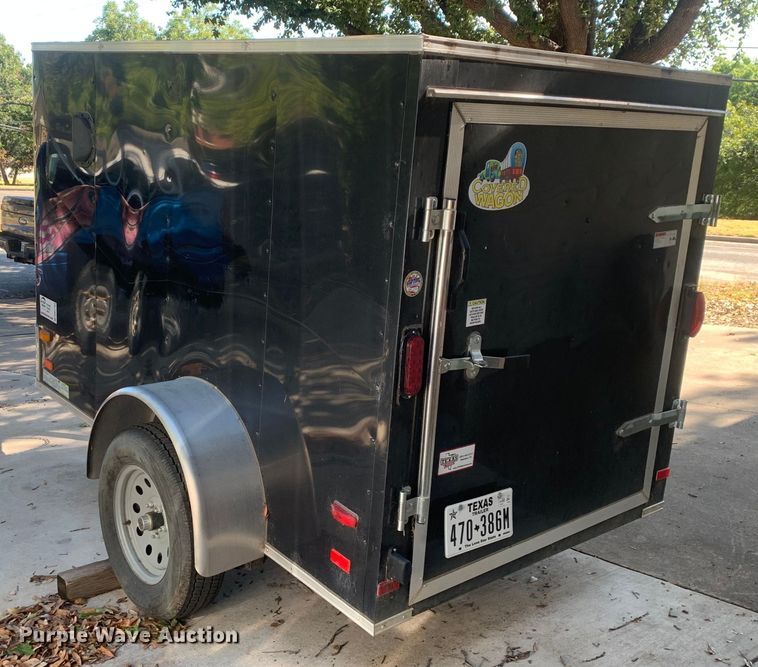 image for item DM1784 2020 Covered Wagon Trailers CW5X8SA enclosed cargo trailer