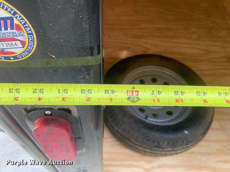 image for item DM1784 2020 Covered Wagon Trailers CW5X8SA enclosed cargo trailer