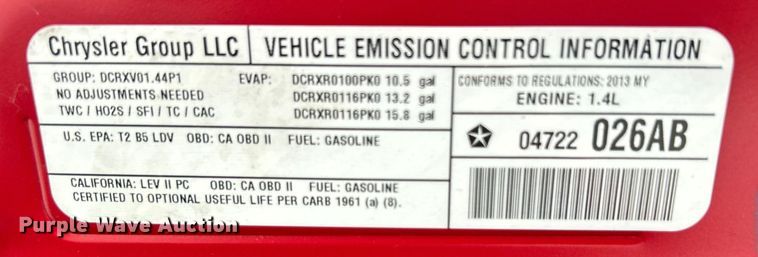 image for item DO6681 2013 Dodge Dart 