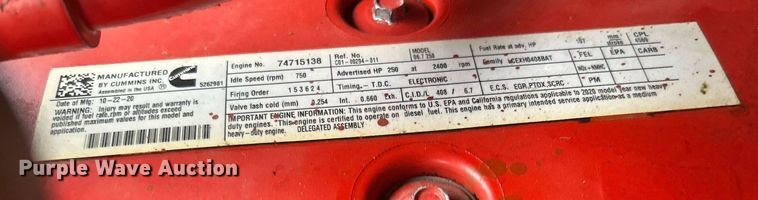 image for item DO7457 2021 Freightliner M2 106 box truck