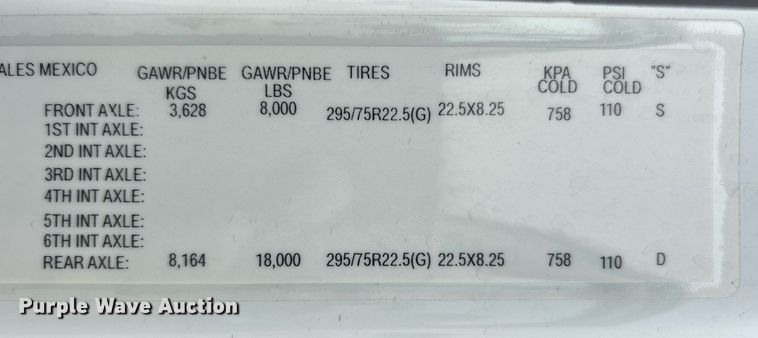 image for item DO7457 2021 Freightliner M2 106 box truck