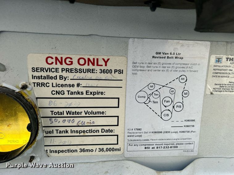 image for item DO7472 2017 Chevrolet Express G4500 shuttle bus