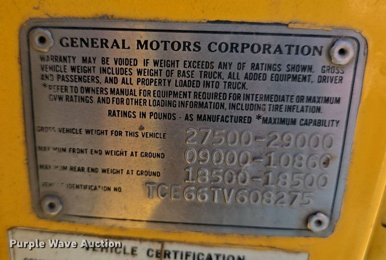 image for item DS4784 1973 GMC 6500 dump truck