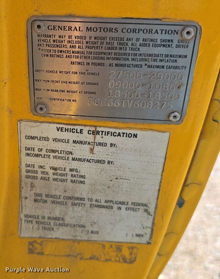 image for item DS4784 1973 GMC 6500 dump truck