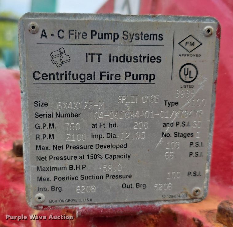 image for item DS4808 Clarke JU4HUF20 pump