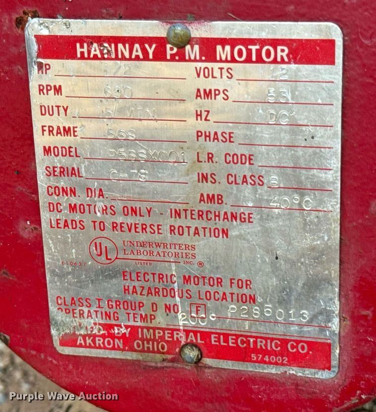 image for item DX1150 Hannay Reels hose reel