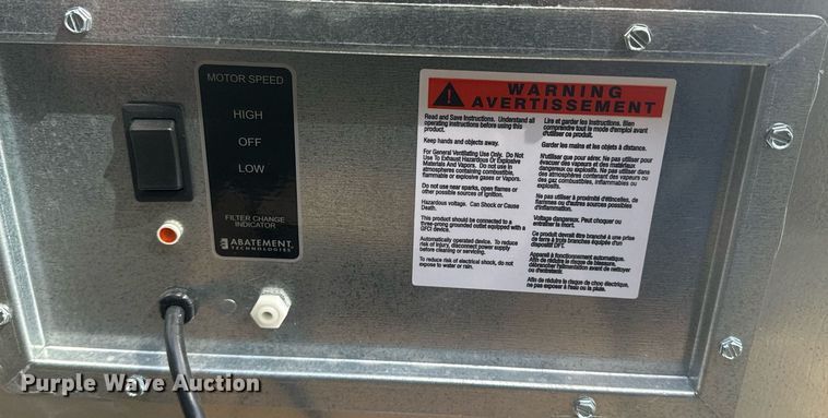 image for item EE7581 Abatement Technologies  H2KM air purifier