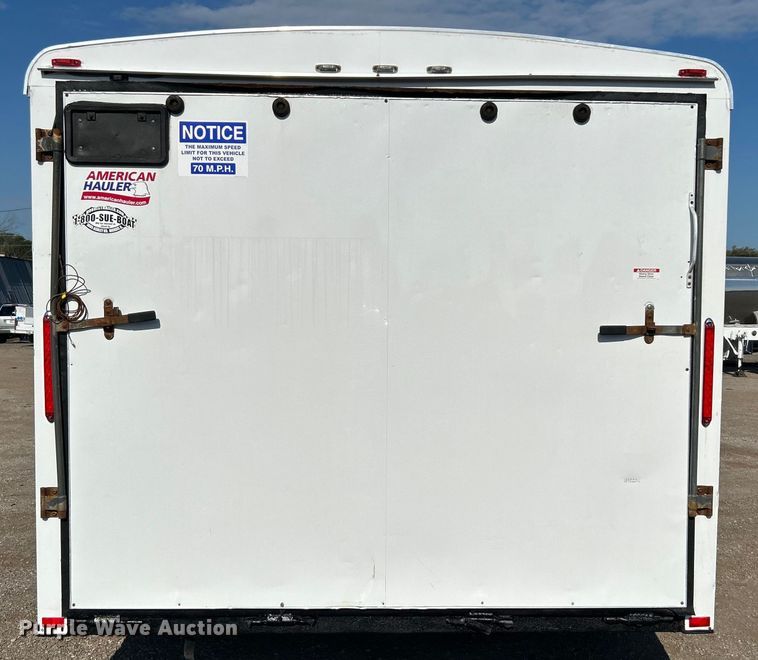 image for item EG0989 2019 American Hauler enclosed cargo trailer