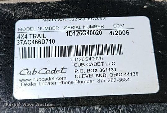 image for item EI8245 2006 Cub Cadet Trail utility vehicle