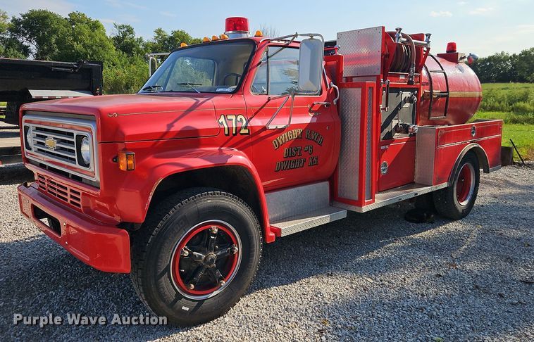 image for item EI8295 1982 GMC  C7000 pumper fire truck