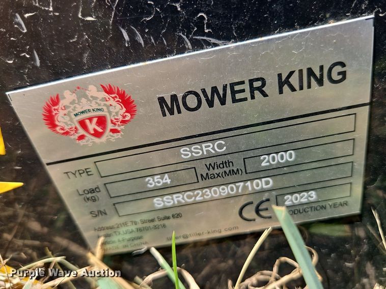 image for item EI8311 2023 Mower King SSRC skid steer rotary mower