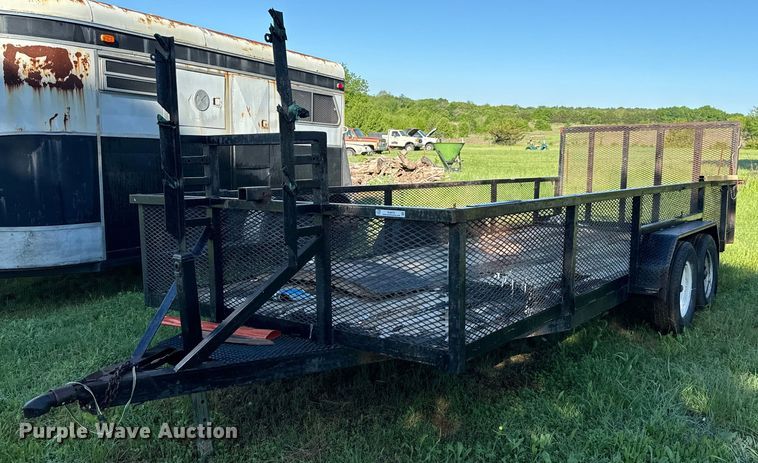 image for item EJ0472 Shop built  equipment trailer