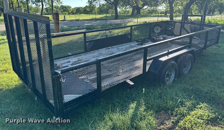image for item EJ0472 Shop built  equipment trailer