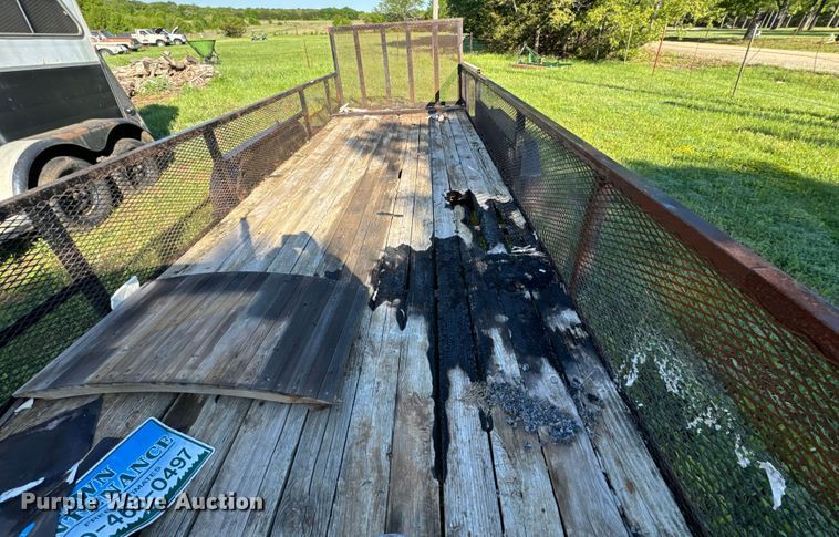 image for item EJ0472 Shop built  equipment trailer