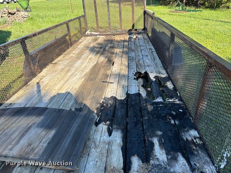 image for item EJ0472 Shop built  equipment trailer