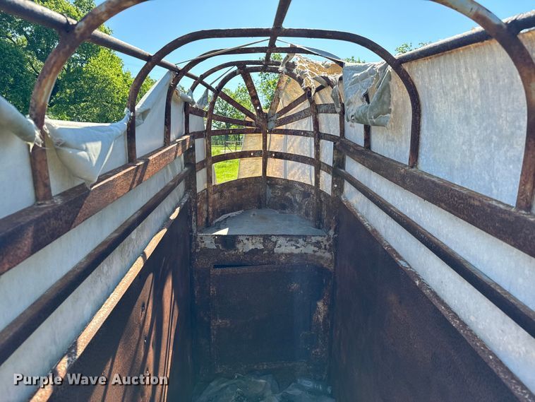 image for item EJ0475 Shop built  livestock trailer