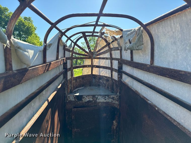 image for item EJ0475 Shop built  livestock trailer
