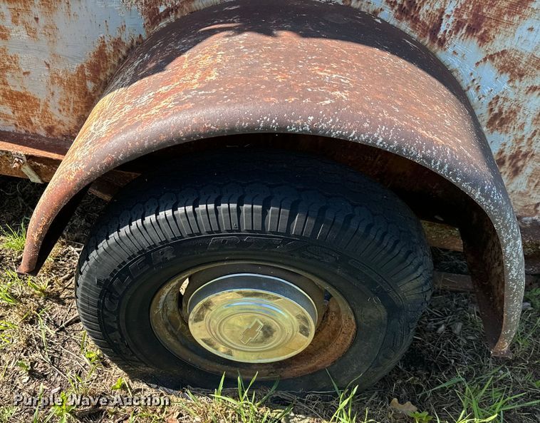 image for item EJ0475 Shop built  livestock trailer